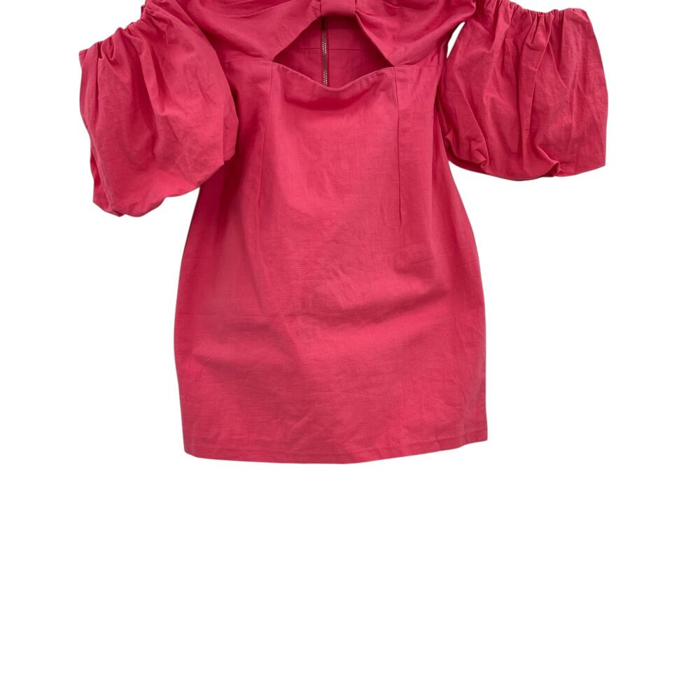 Runaway the Label The Ximena Dress Off the Shoulder Coral Pink Size Small / US 4 - Picture 6 of 12